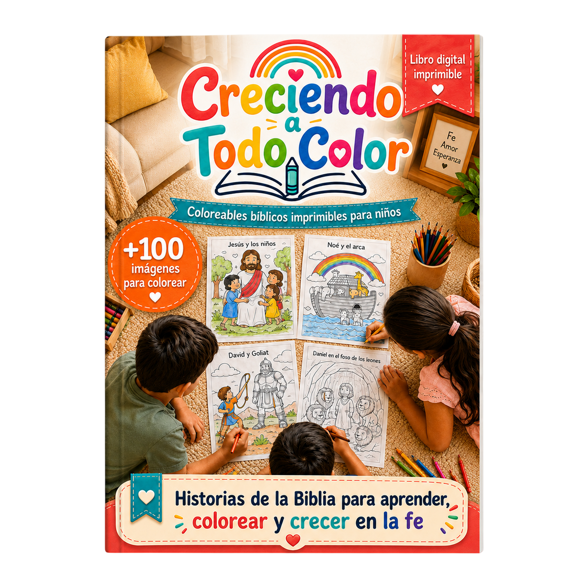 Creciendo a Todo Color | +116 Dibujos Bíblicos para Imprimir